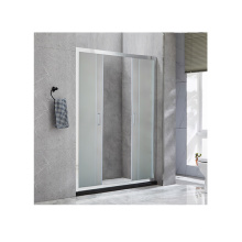 2021 Simple Clear Tempered Glass Sliding Door Shower Screen